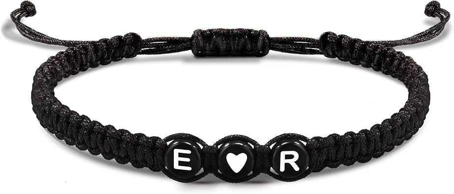 Initial Bracelets for Women Men's Bracelets Gifts for Girlfriend Boyfriend Letter Bracelets I Love You Gifts for Her Him Best Friend Birthday Gift Christmas Jewelry