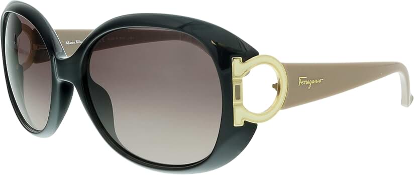 Amazon.com: Ferragamo Brown Gradient Oval Sunglasses SF668 001 57 Amazon.com: Ferragamo Brown Gradient Oval Sunglasses SF668 001 57
