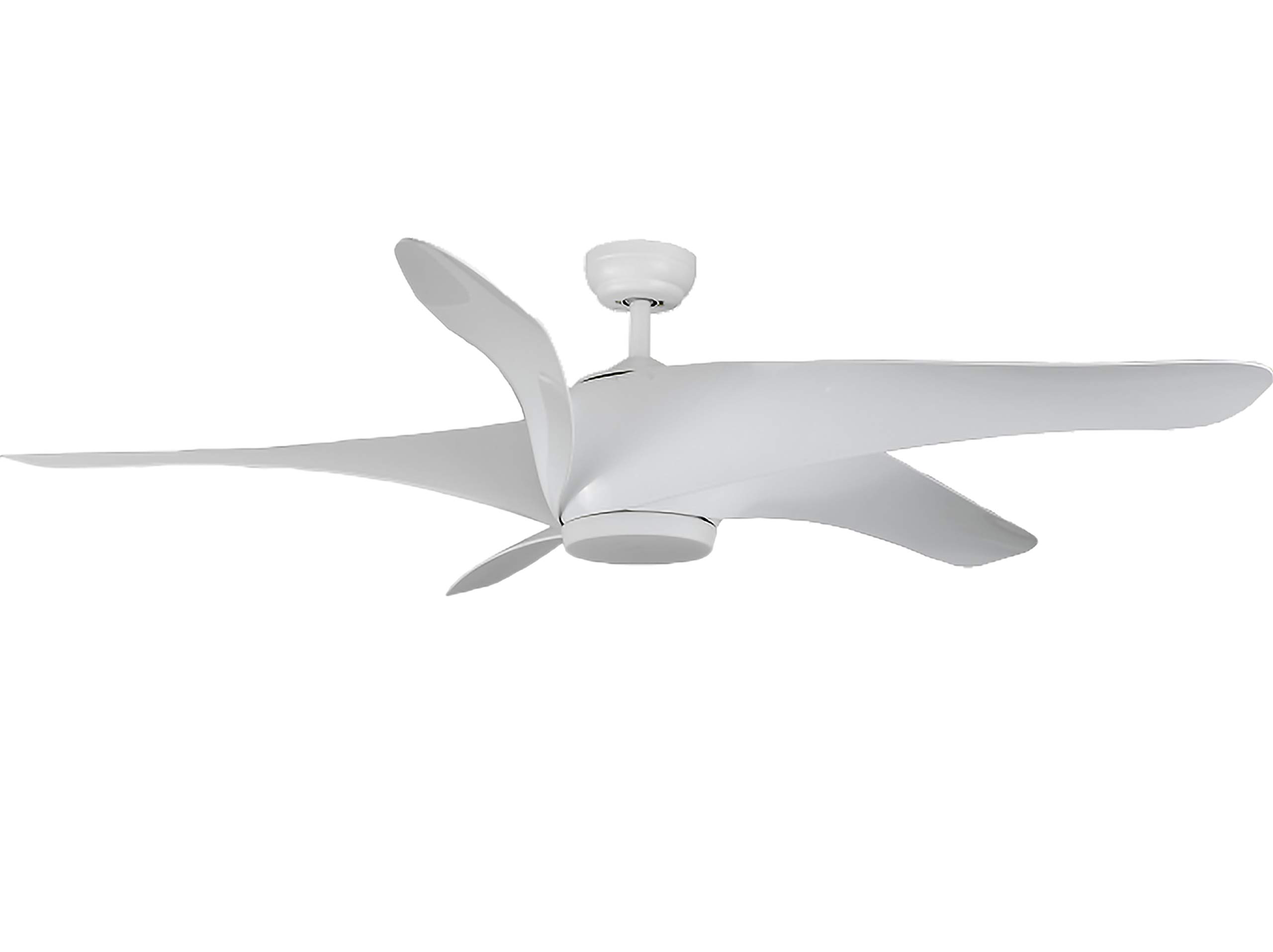 Kanz Enterprises Designer Fans 62 Inches ABS 5 Blades White NO Noise BLDC Motor 35 watts with 3 Color Changing LED Light Timer with Winter/Summer Option Suitable for Large Rooms K-333 White