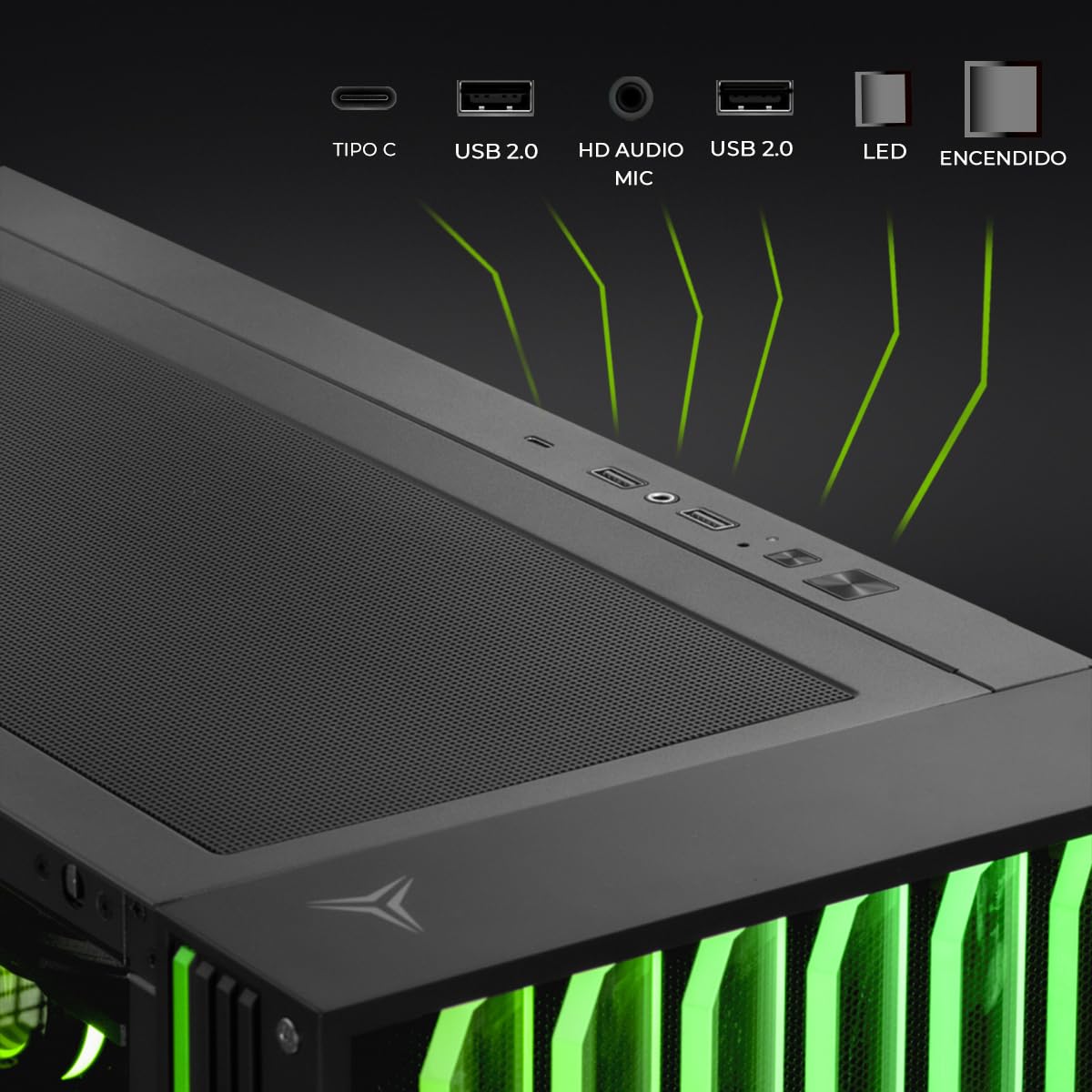YEYIAN PC Gamer Mirage X | Intel Core i7-14700F 20 Cores up to 5.4 GHz | NVIDIA GeForce RTX 5070 12GB GDDR7 | 32GB DDR5 6000MHz | SSD 1TB NVMe Gen4 | Win 11 Pro