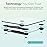 Etekcity Digital Body Weight Bathroom Scale, Large Blue LCD Backlight Display, High Precision Measurements,6mm Tempered Glass, 400 Pounds