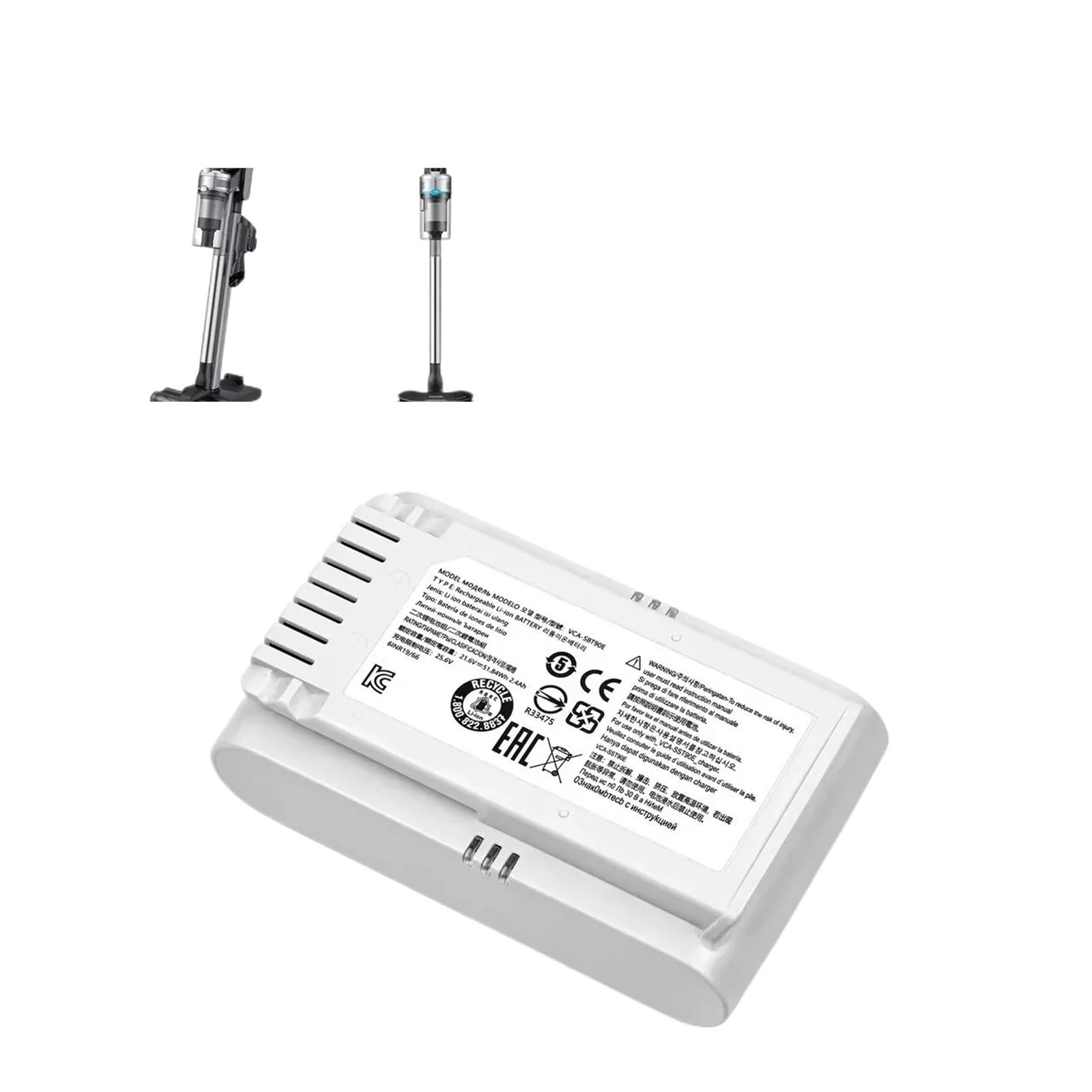 Batería De Aspiradora De 21,6 V, Compatible con Samsung, Jet70 VS15T7032P4 VCA-SBT90E, Reemplazo De Baterías(5000mah)