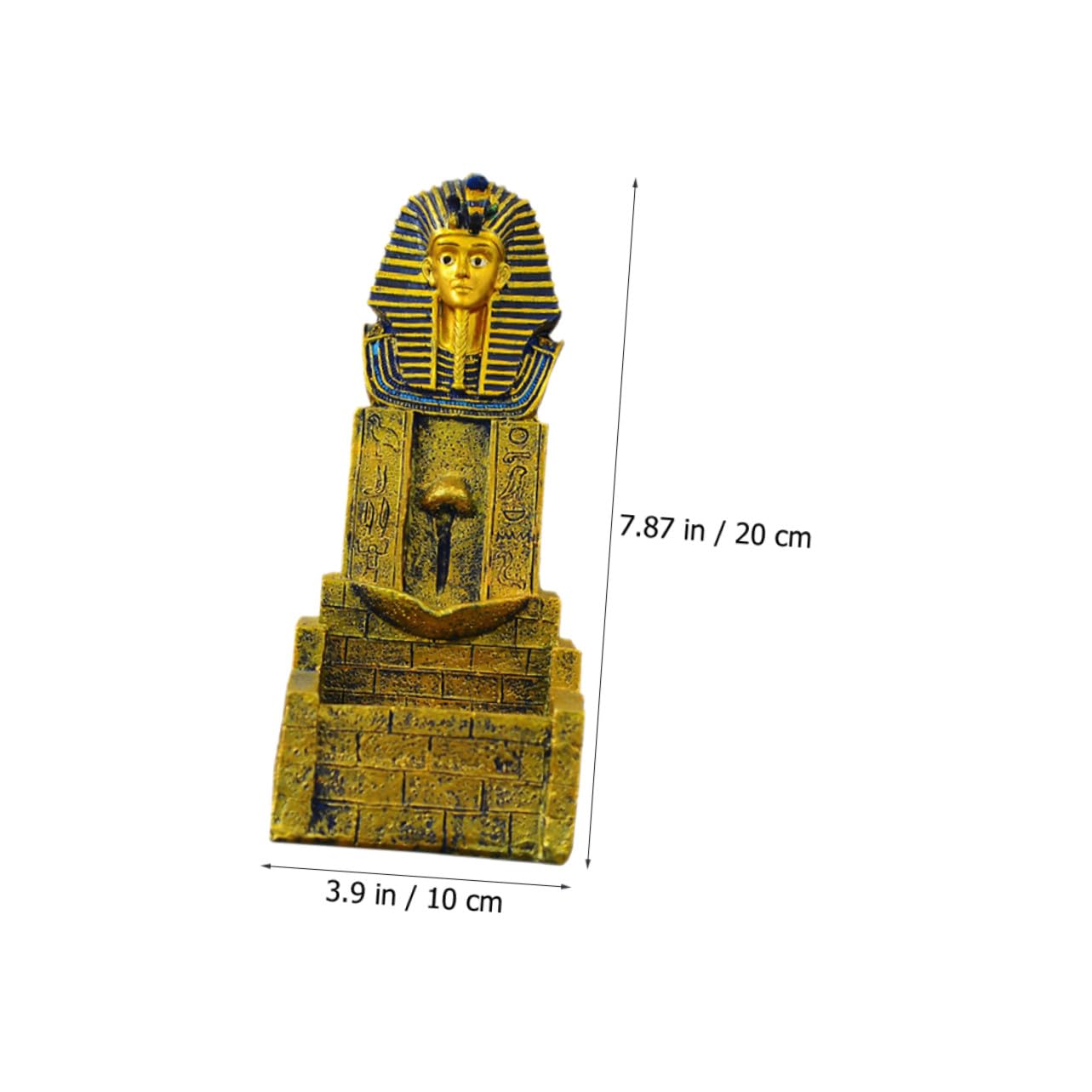 Quemador de Incienso para Purificar el Aire de Resina Dorada Cascada Estilo Antiguo Egipto y Decorar Estudio o Cocina