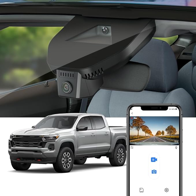 Fitcamx 4K Dash Cam for 2023-2025 Chevy Colorado