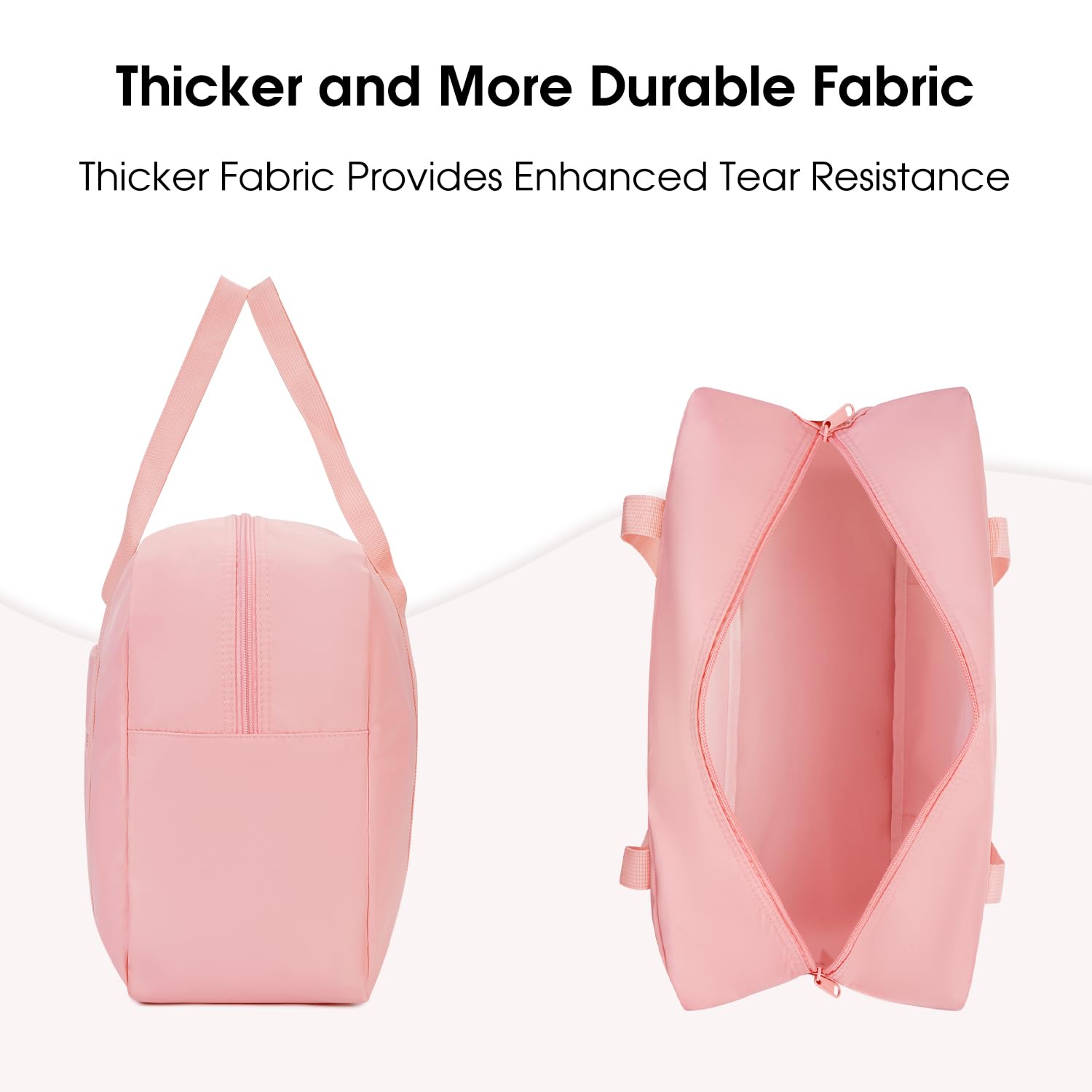 WANDFCabin Bag 45x36x20 for Easyjet Airlines Underseat Travel Bag Holdall  Bag Carry on Hand Luggage Weekend Bag for Women and Men (Pink 25L)