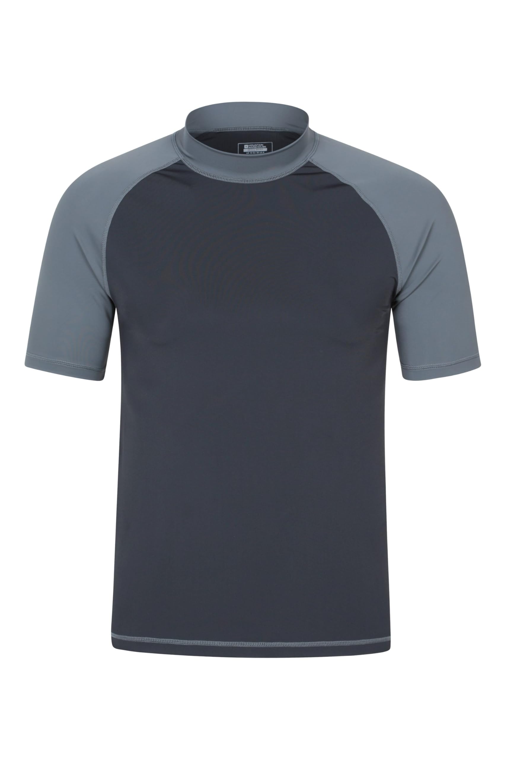 Mountain Warehouse Men's Monochrome Uv Rash Vest - Lightweight, Quick Drying & Stretchy T-Shirt With Upf 50+ & Flat Seams - For Spring Summer, Beach, Swimming & Water Sports Xxs