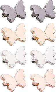 8 Pairs Butterfly Curtain Clips, Magnetic Curtain Closures, Easy to Install, No Tools Required, for Home, Kitchen, Bathroom, Hotel, or Motel