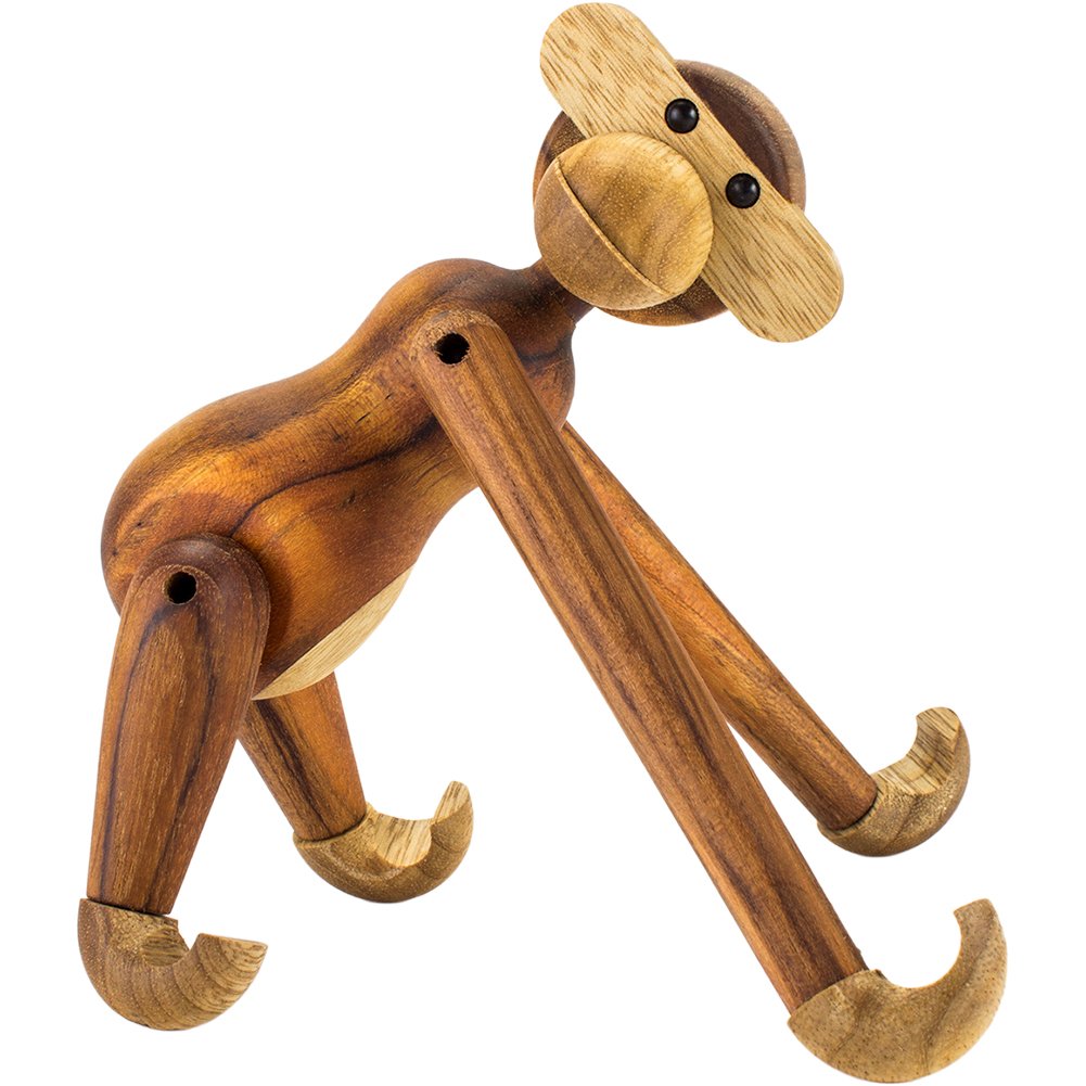 カイボイスンモンキーローゼンダール木製置物約20㎝Rosendahl