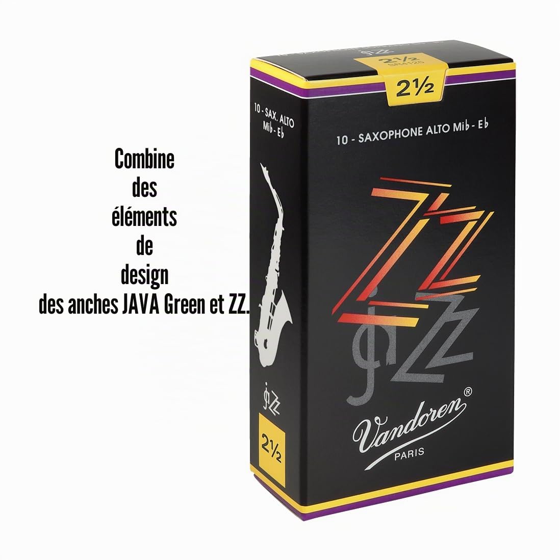 Vandoren, Anche Saxophone Alto ZZ, 2 1/2, 10 anches