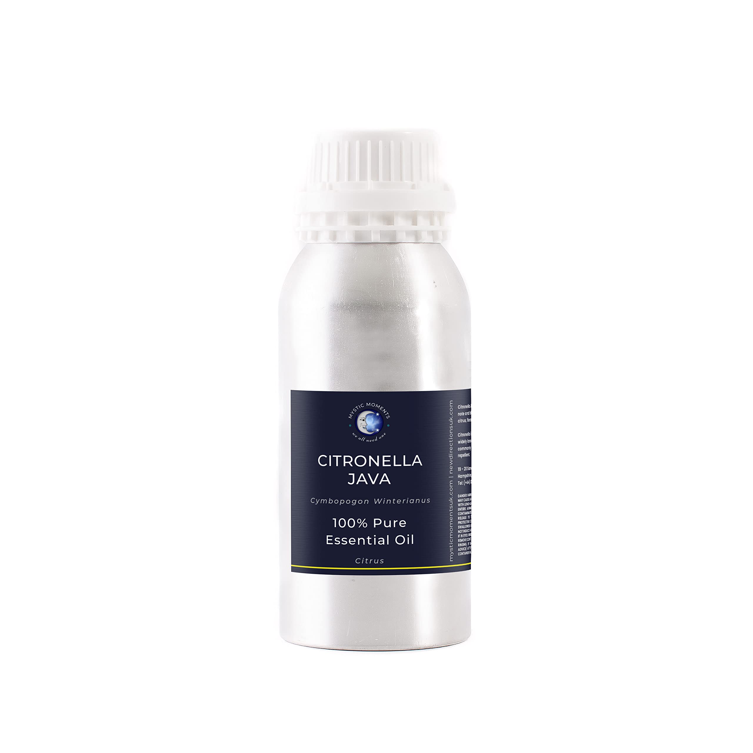 Mystic Moments Yellow-Brown | Citronella Java Essential Oil 500G | Cymbopogon Winterianus | Fresh Lemon Aroma For Uplifting Home Ambience & Aromatherapy