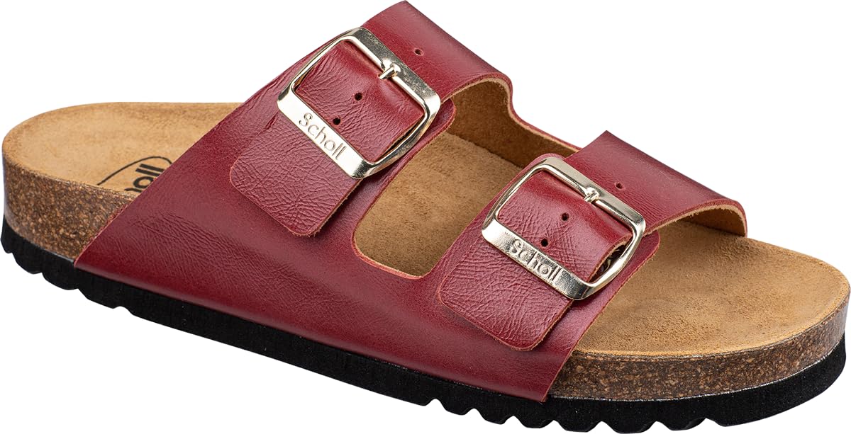 Scholl Women's Josephine Sandals, darkred, 8 UK