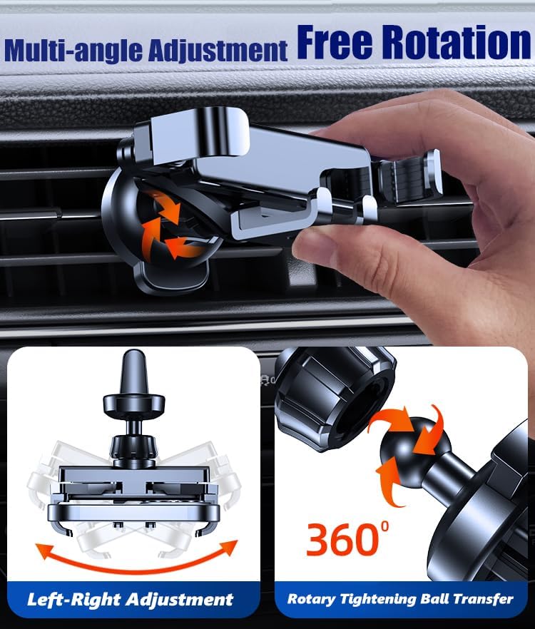Accessoire voiture support telephone BMW Z4 E85 E86 E89 G29 stable reglable 360 - 3