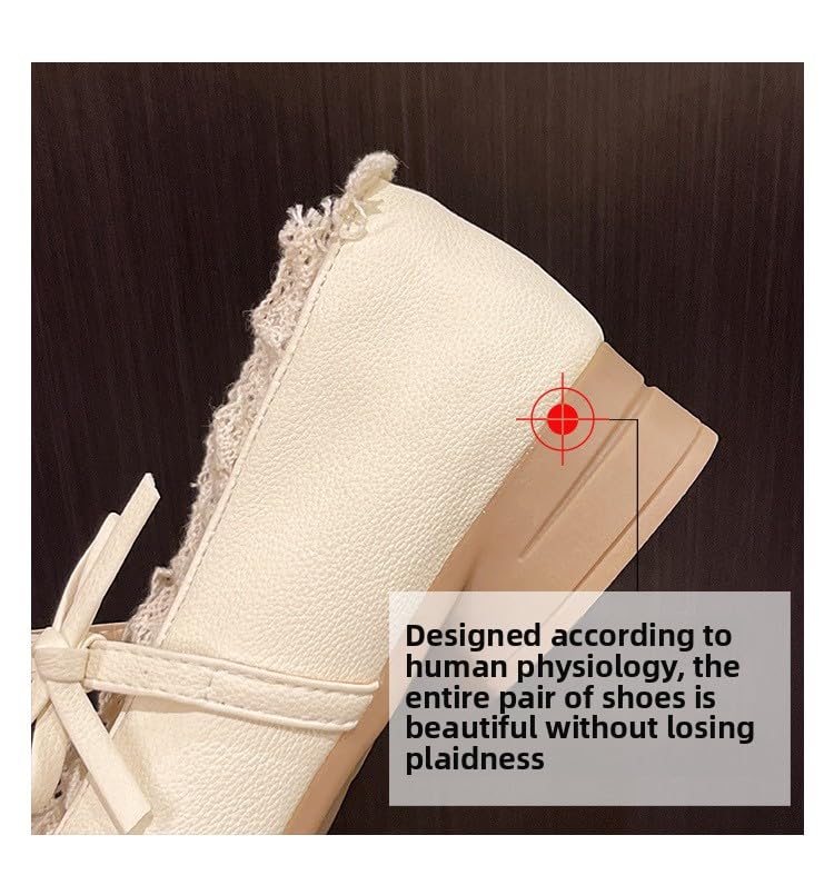 French low-heeled Mary Jane single shoes women's 2025 new spring, summer and autumn with skirts, shallow beanie small leather shoes women4