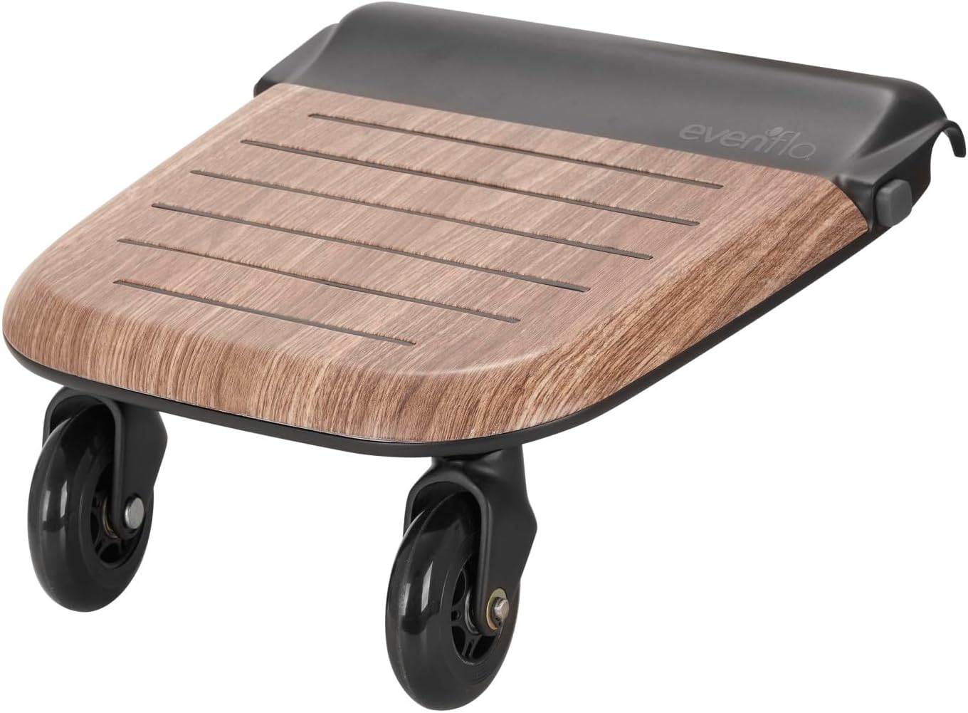 Stroller Rider Board, Convenient Riding Options, Non-Skid Surface, Smooth-Ride Wheels, Easy to Use, Holds up to 50 Pounds, No Additional Parts Needed, One Size - Wood Grain