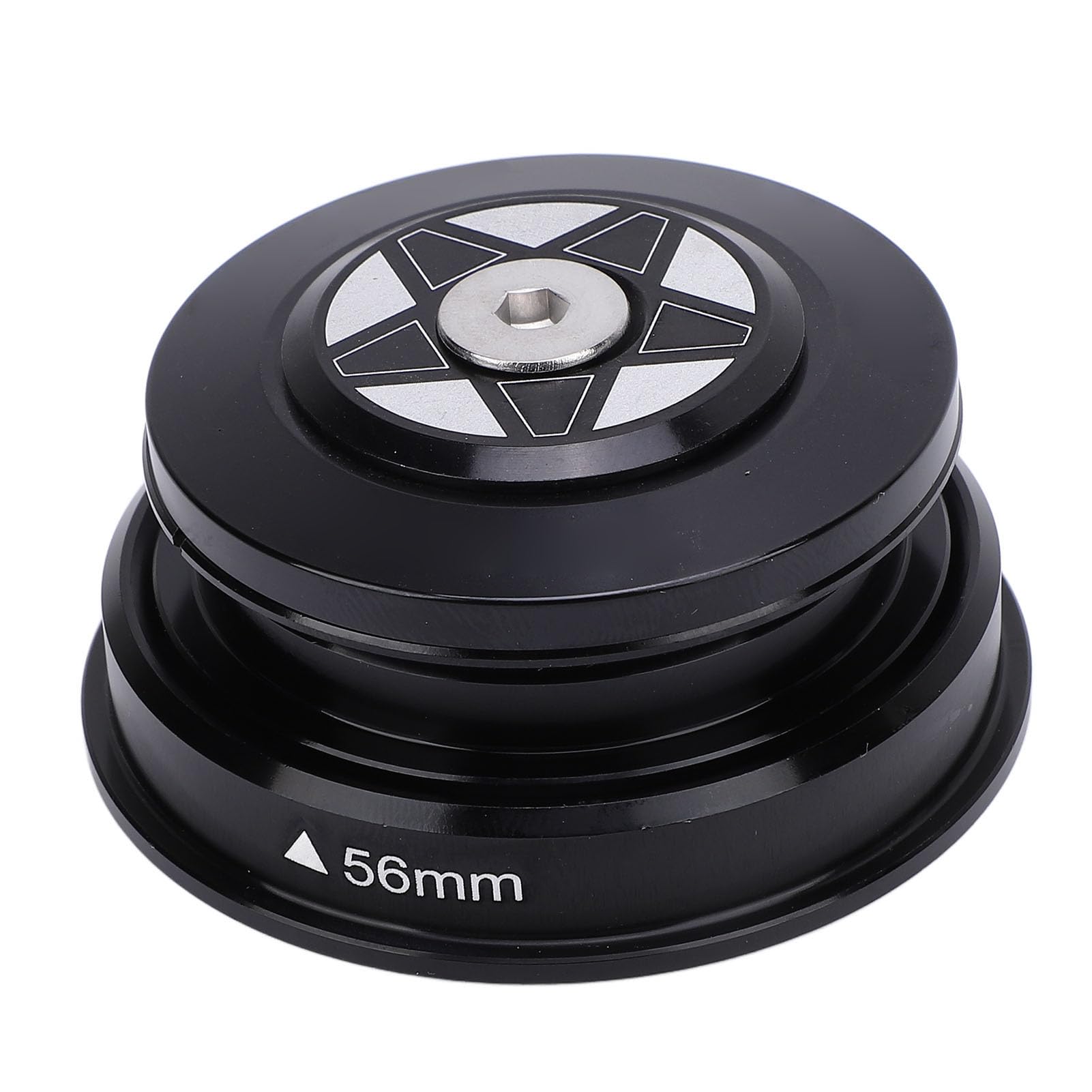 Bicycle Headset Bike Front Fork Headset,Aluminum Alloy 44-56cm to 28.6mm Dual Row Ball Bearings Headset for Downhill Riding