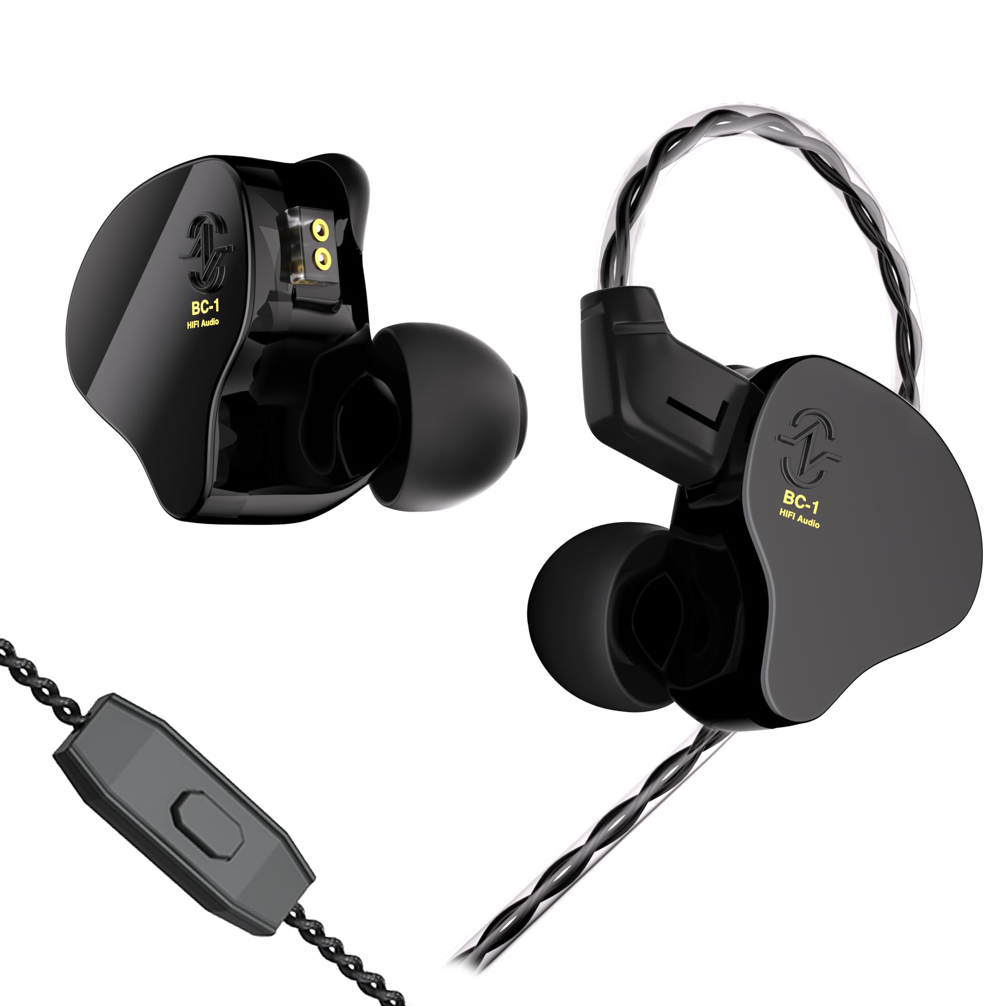 Amazon.co.jp: YINYOO CCZ Melody Monitor イヤホン 有線 マイク付き