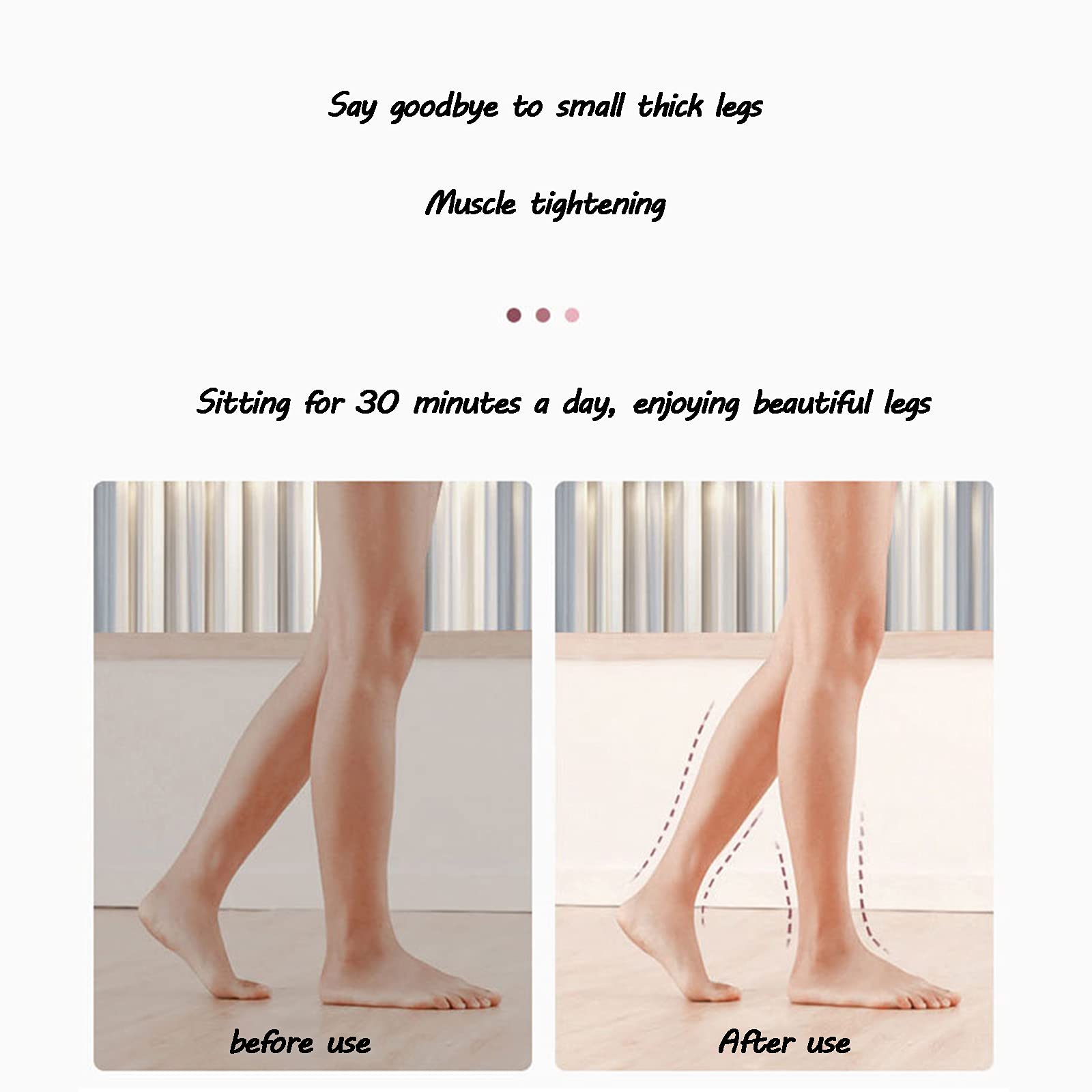 EMS Massaggio dei Piedi/Leg Reshaping Foot Massaggiatore Elettrico per Massaggi favorisce la circolazione sanguigna, Riduce Il Dolore Muscolare,Beige