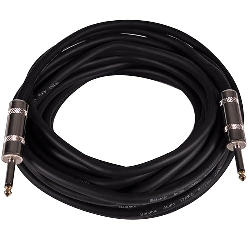 Seismic Audio Q12TW35 Cable de altavoz de 35 pies 14 a 14 pulgadas calibre 12 2 conductores