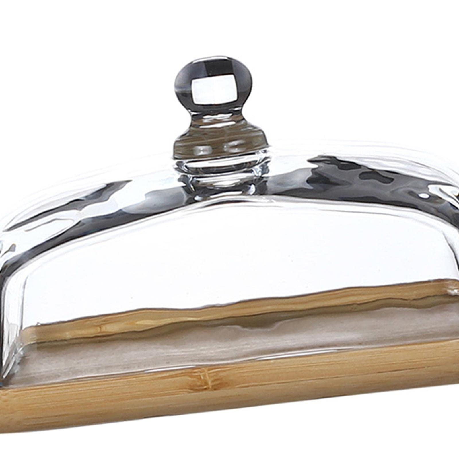 Soporte para Pasteles con Tapa de Cristal Y Bandeja de Servir.