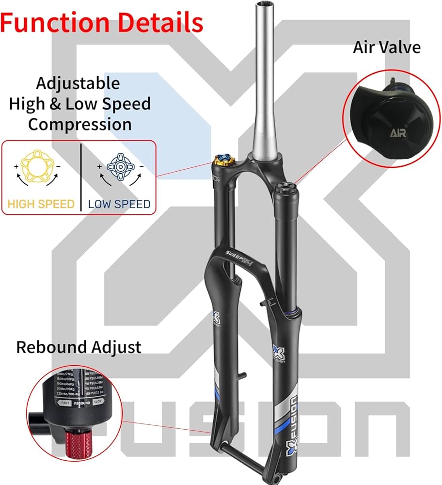 X FUSION SWEEP Boost RC/HLR MTB サスペンション X-Fusion Sweep Boost RC Fork - Reviews, Comparisons, Specs