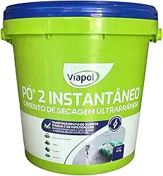 Pó 2 Instantâneo, Cimento de Secagem Ultrarrápida para Tamponamento de Infiltrações, 4kg