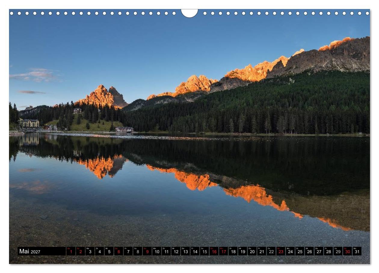 CALVENDO - Dolomiten - Südtirol (Wandkalender 2027 DIN A3 quer), Monatskalender: Die Dolomiten - Faszinierende Landschaften in Südtirol