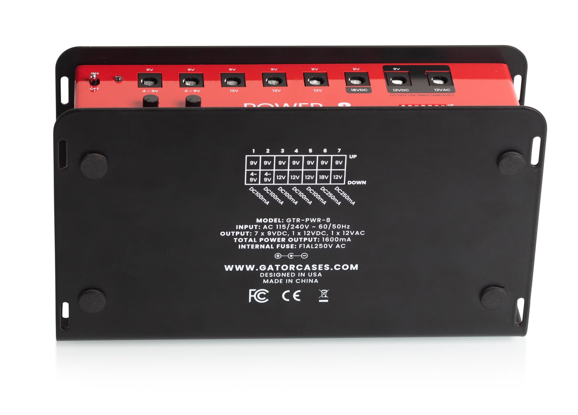 GATOR CASES – Kit Cavi Alimentazione Pedali – 8 Cavi Specializzati per Effetti Chitarra – Include Daisy Chain, Inverter, Adattatori 9V e DC – Compatibile con Pedali Standard (GTR-PWR-CABLEKIT