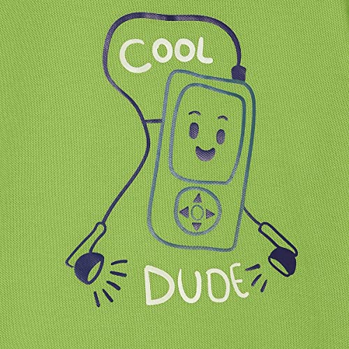 Image of miniklub Boys Green Printed Cotton T-Shirt