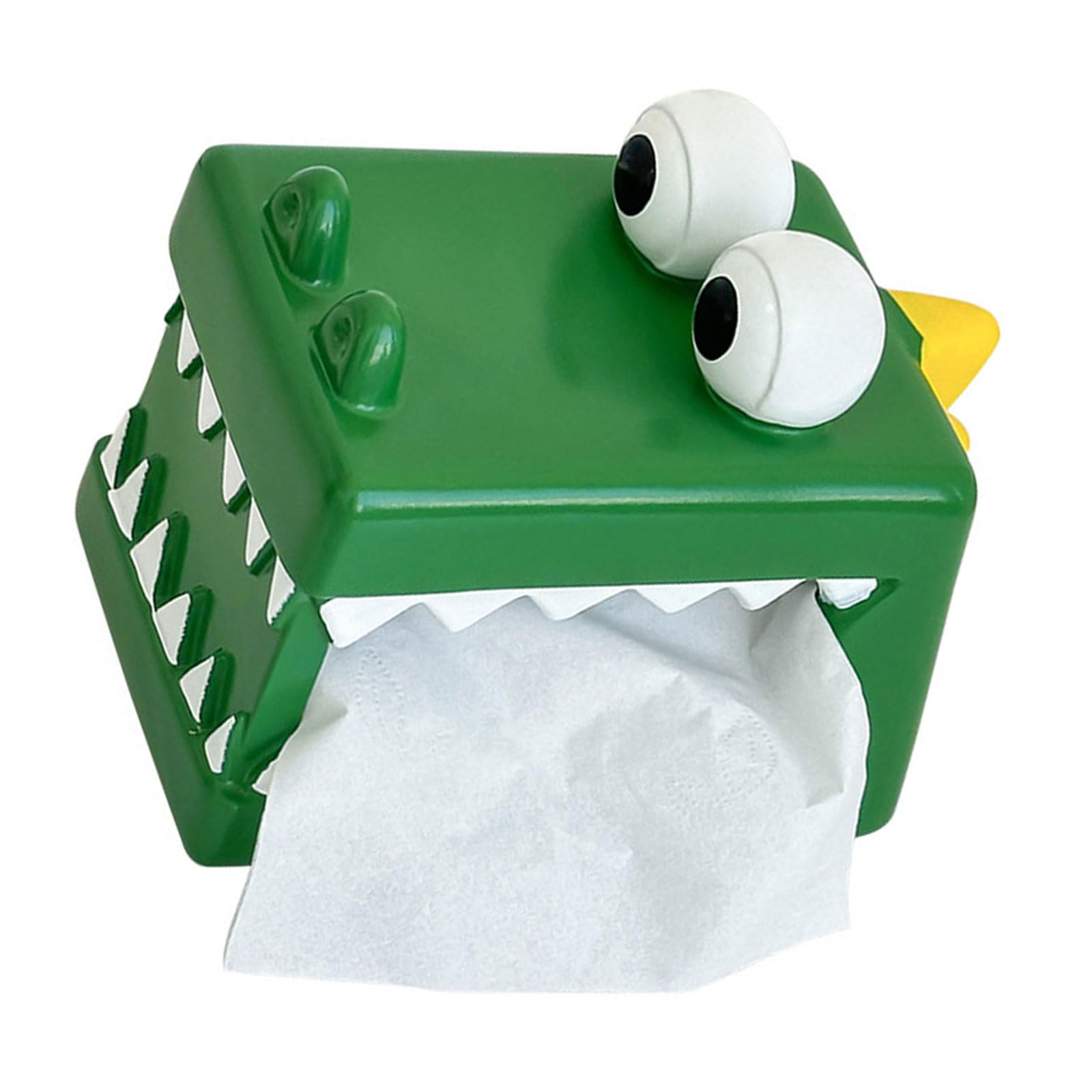 Jazuaiao Alligators Pattern Tissue Storage Box Sturdy Kitchen Countertop Accessory Decorative Household Accessory Box of Tissues