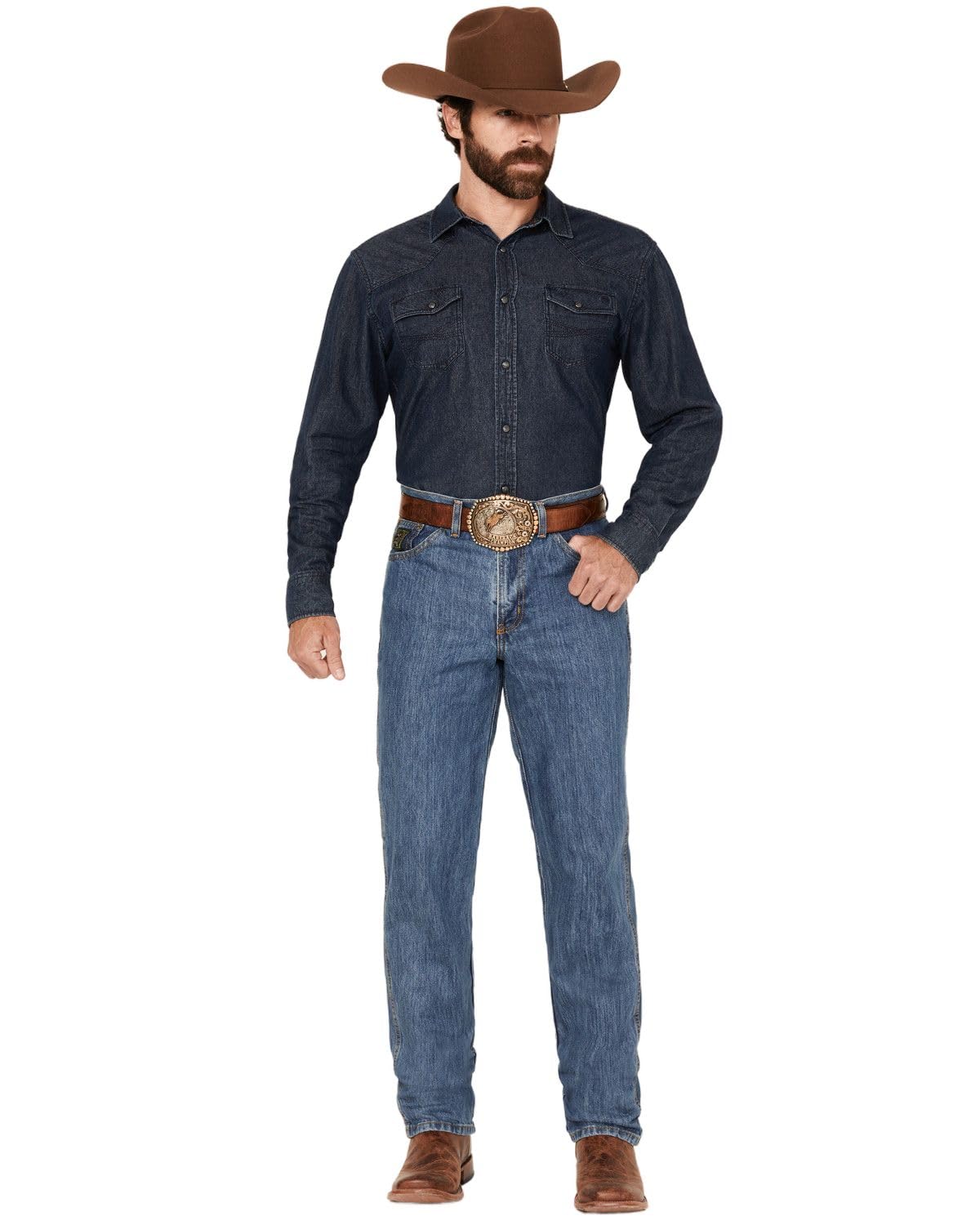 Cinch Men's Medium Stonewash Green Label Original Fit Jean, 33W X 40L