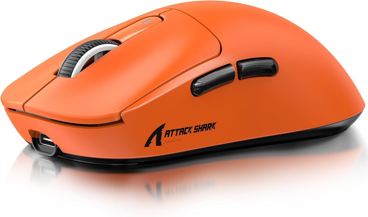 Wireless Gaming Mouse, 49g Ergonomic Computer Mouse, Triple Modes PAW3395 26K DPI Optical Sensor, 200h Battery Life, Programmable Buttons, Gaming Accessories for PC/Laptop/Mac(Orange)