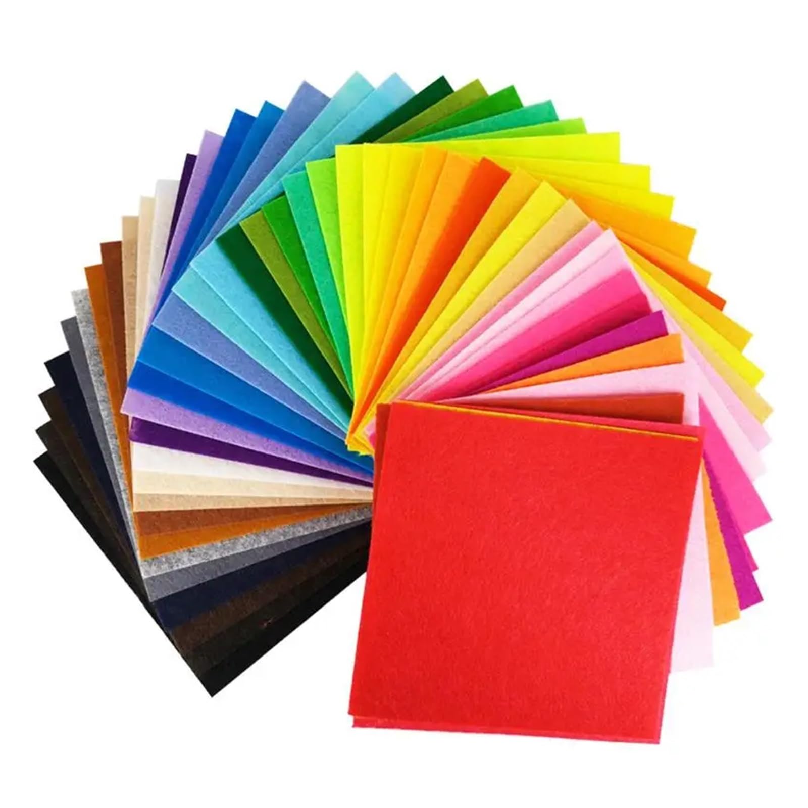 Color Felt Fabric Sheets, Nonwoven Needlework Felt Fabric Patchwork Cloth Multicolor 10x10cm/15x15cm 10/20/30/40pcs(10x10cm 40pcs,10x10cm 40pcs)