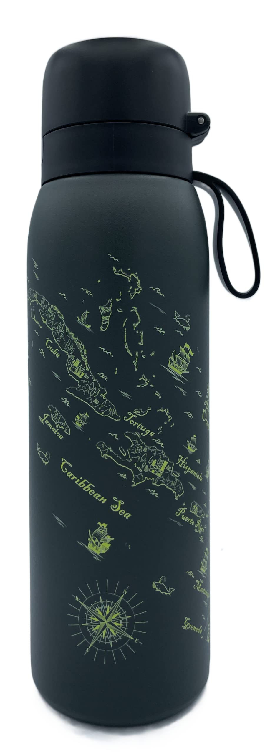 TAPP Water BottlePro - 750ml Reusable Stainless Steel Water Bottle With Filter (6 Refills) - BPA Free, Green
