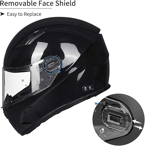Miniatura 5 de ILM Motorcycle Helmet Motocross Full Face Ultra Large Pinlock Insert Anti-Fog Visor ATV Casco Snowmobile for Men Women DOT