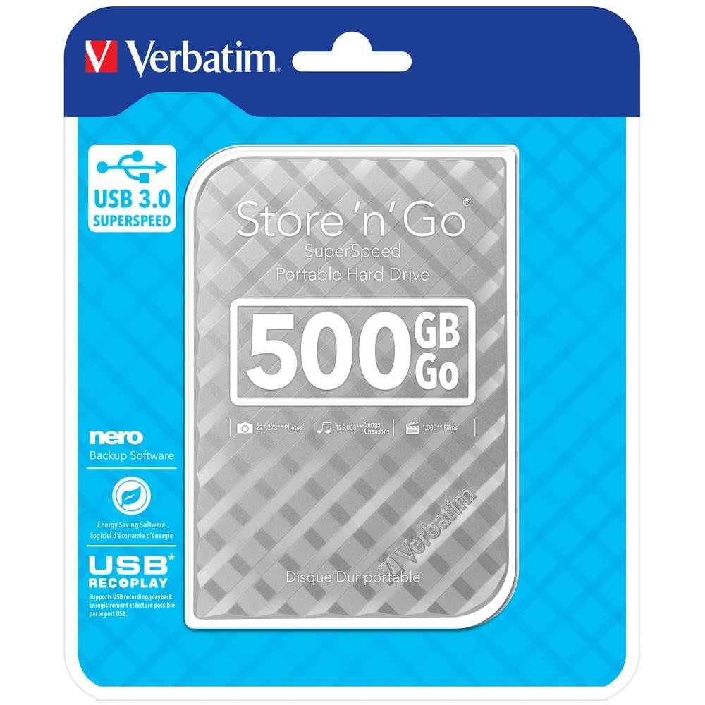 Verbatim 53002 Store N Go Silver HardDisk