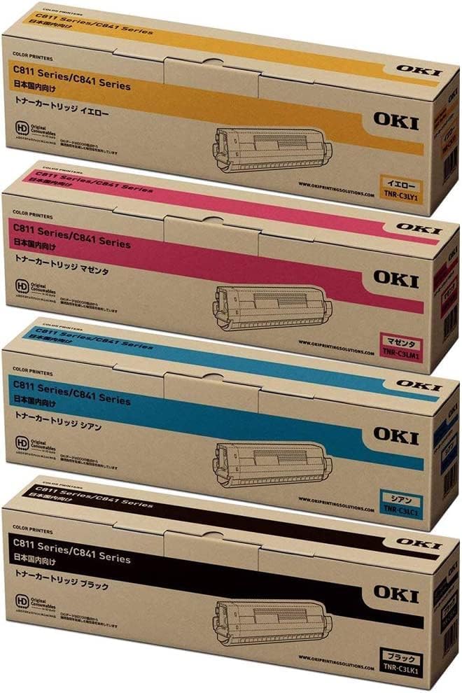 Amazon.co.jp: OKI 純正 TNR-C3LK1 TNR-C3LC1 TNR-C3LM1 TNR-C3LY1 4色
