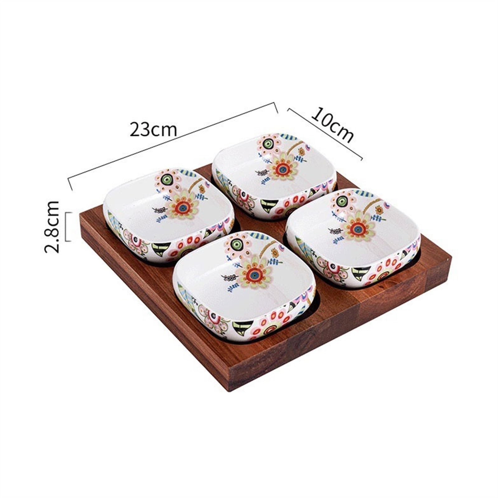 Ciotoline da Snack Ciotola for snack Piatto creativo for la casa in ceramica compartimentato Set di piatti for snack Piatto dim sum Piatto piccolo sottosmalto Piatti Snack Ceramica