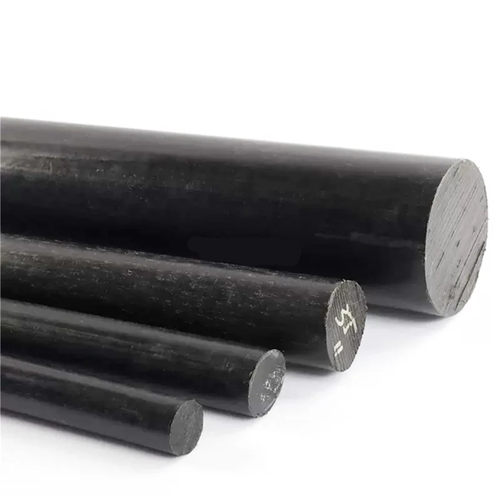 Pręty nylonowe Pręty okrągłe, Czarny okrągły pręt nylonowy PA6 o wielu średnicach od 3 mm do 120 mm do majsterkowania(35mm 1pc)