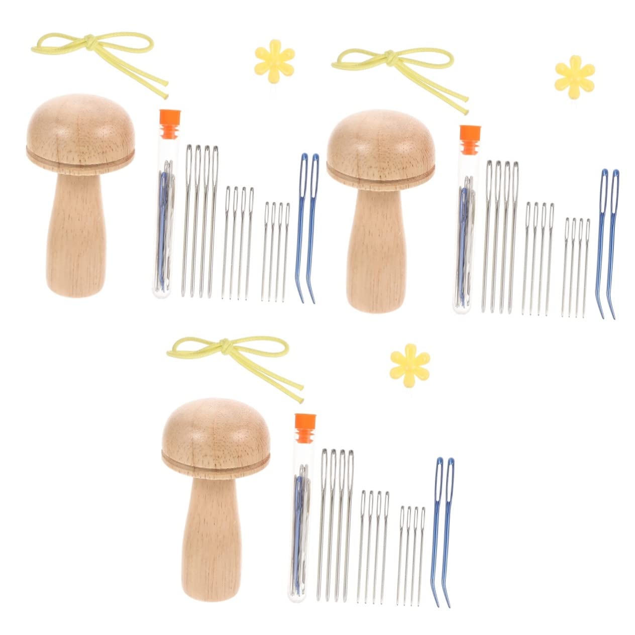 Ciieeo 3juegos Agujas De Tejer Profesional De Agujas Para Zurcir Herramienta Portátil Para Manualidades Costura Para Principiantes y Amantes Del Yarn Craft