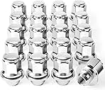 M12x1.5 Lug Nuts, 12x1.5mm Wheel Lug Nuts Compatible with Toyota Avalon Camry Highlander Prius Sienna, Lexus IS300 LFA CT200h HS250h GS450h, Mitsubishi Lancer Eclipse, 20PCS Lug Nut Set with Mag Seat