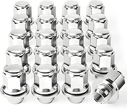 OMT M12x1.5 Lug Nuts, 12x1.5mm Wheel Lug Nuts Compatible with Toyota Avalon Camry Highlander Prius Sienna, Lexus IS300 LFA CT200h HS250h GS450h and More, Mag Lug Nut with Washer, Set of 20