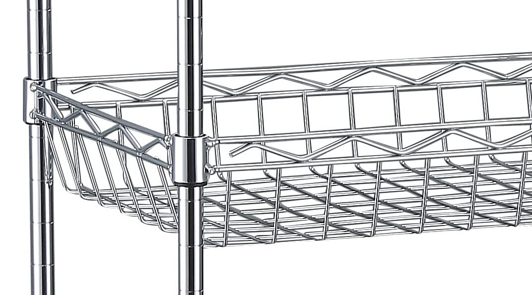 Brigros WeHome - scaffale in metallo cromato componibile disponibile in diversi modelli e colori, con ruote, per arredo caso, ripostigli, garage, cucina e camerette