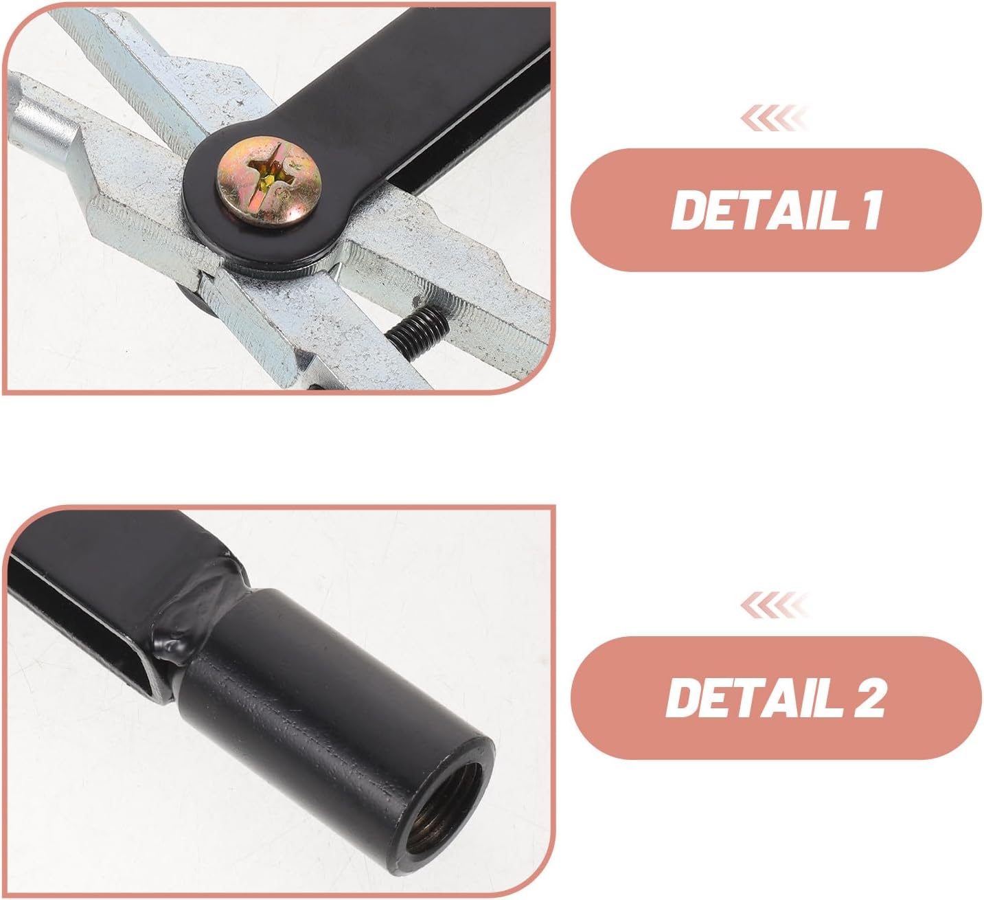 Internal External Bearing Puller: Double Head Slide Hammer Bearing Extractor Puller with Expandable Collets - Manual Disassembly Tool 7.8 Inch