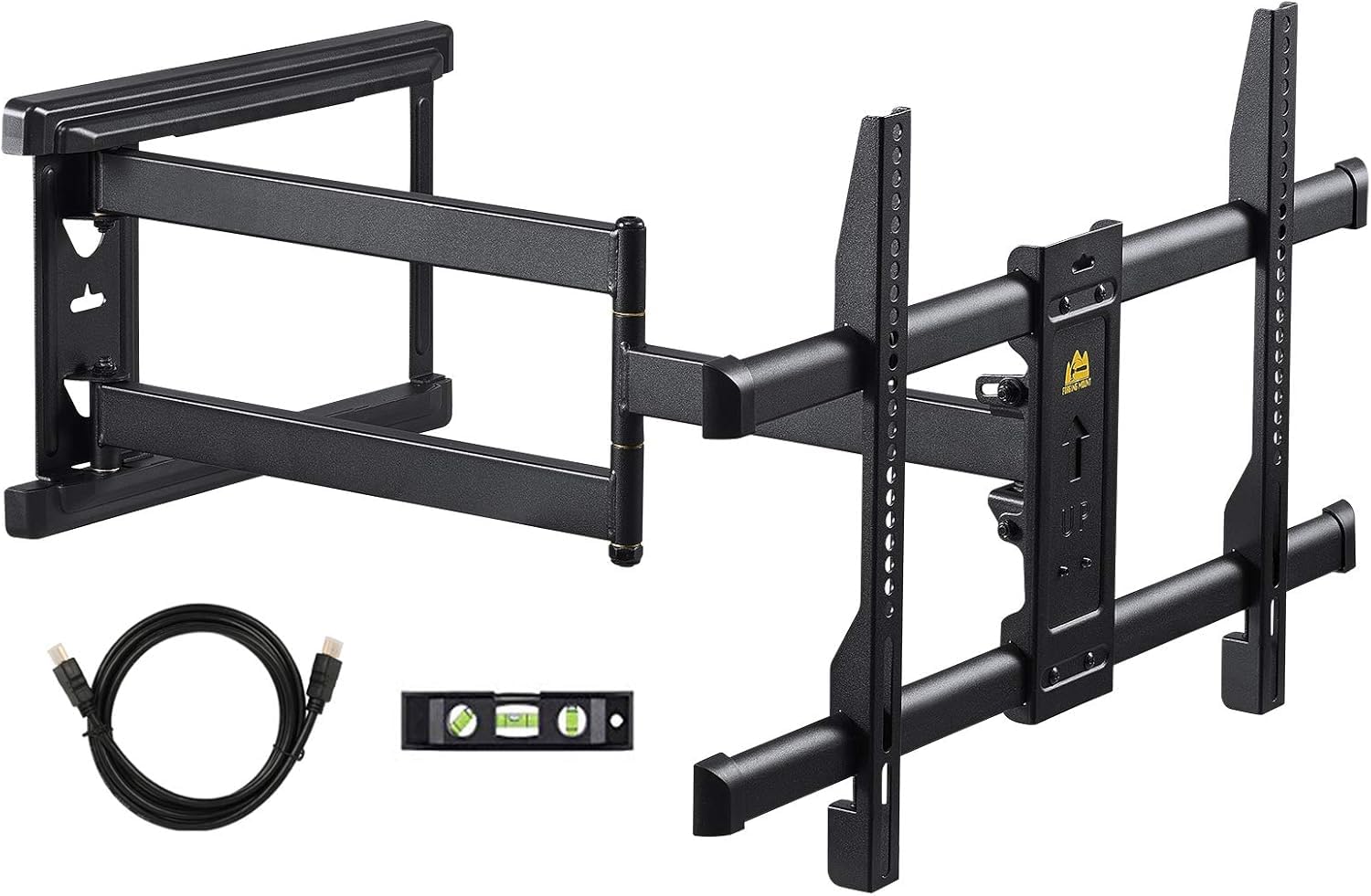 FORGING MOUNT Supporto TV Parete con Braccio Articolato Extra Lungo 765mm per Schermi LCD/LED/OLED da 37-75 Pollici,Inclinabile, Orientabile, Max VESA 600x400 mm, Fino a 45KG