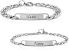 Partner Bracelets with Engraving Personalised Bracelets Bracelet with Engraving Friendship Bracelet Couple Bracelet Personalised Partner Bracelet Stainless Steel Bracelet for Couples