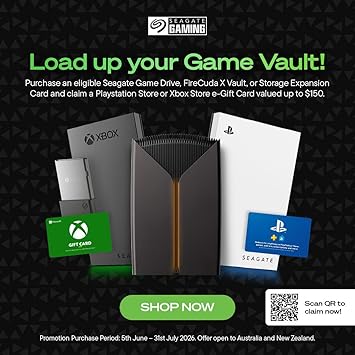 Seagate Game Drive PS4/PS5, 5TB, Portable External Hard Drive, 2.5 Inch, USB 3.0, White, LED Blue, Plug and Play, Model No.: STLV5000200