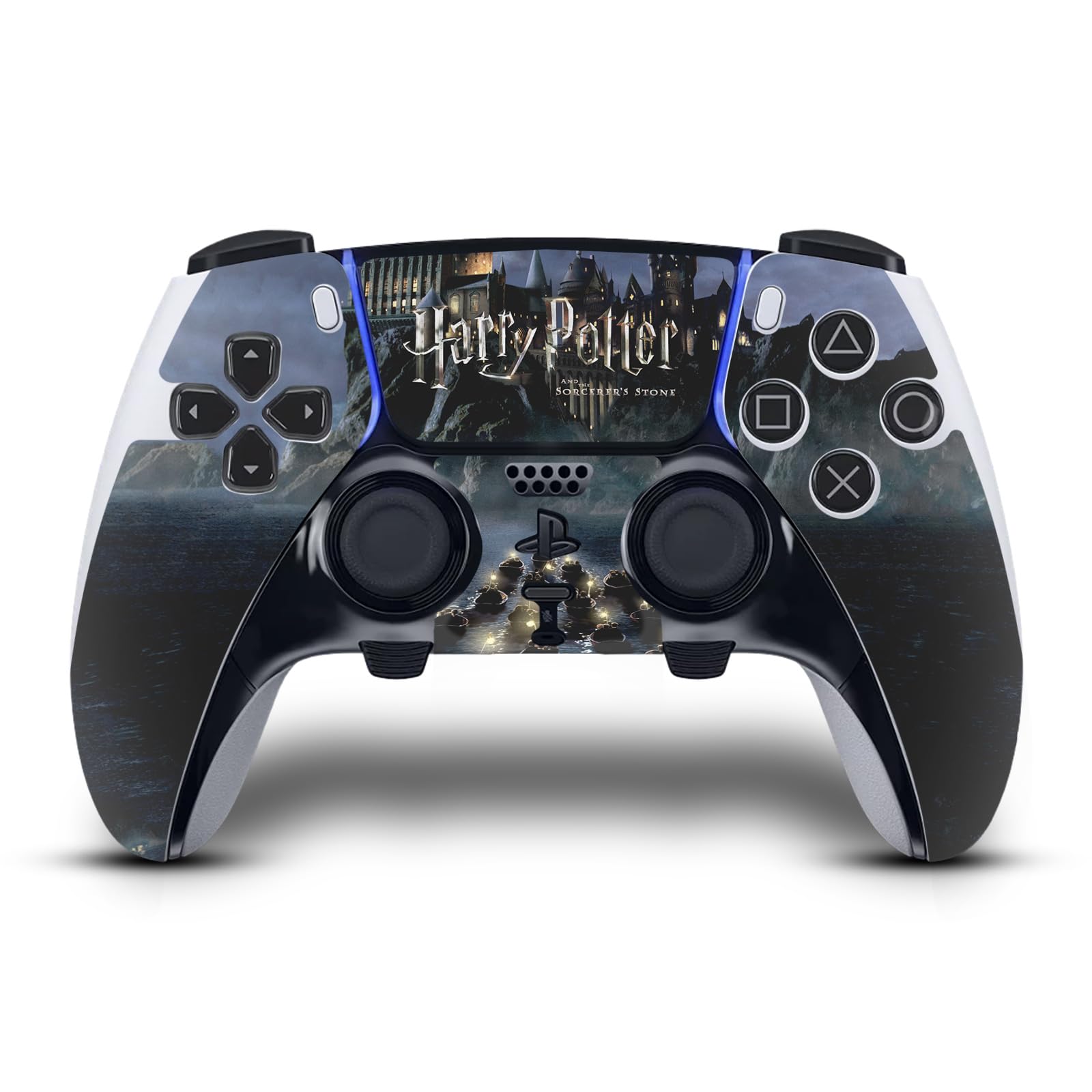 Head Case Designs sous Licence Officielle Harry Potter Château Graphiques Vinyle Autocollant De Jeu Peau Autocollant Couverture Compatible avec Sony PlayStation 5 PS5 DualSense Edge Controller