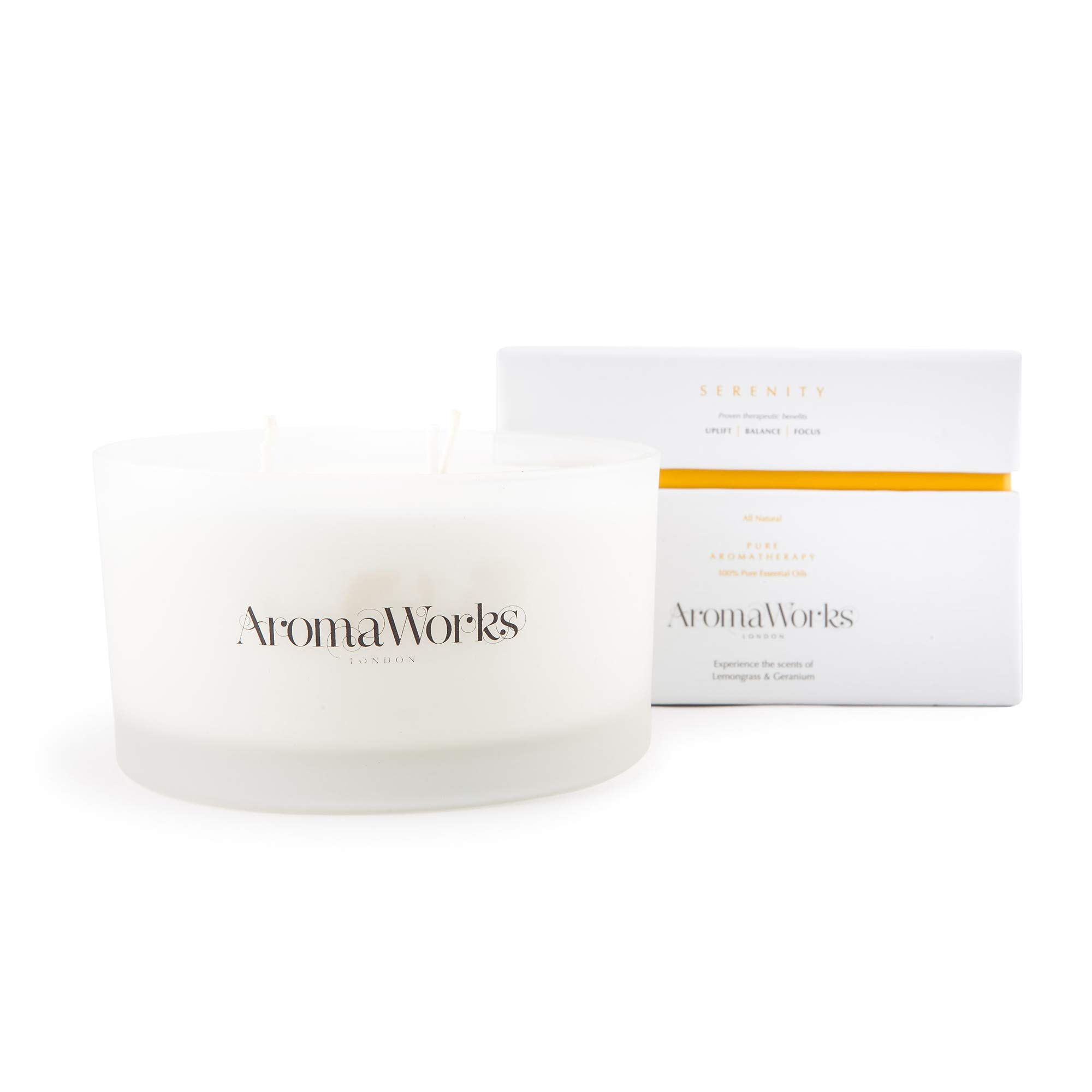 AromaWorks 3 Wicks Candle Serenity, SERCAN3W