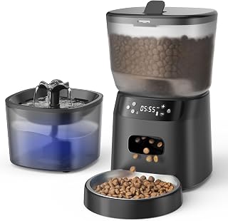Automatic Cat Feeder Water Fountain