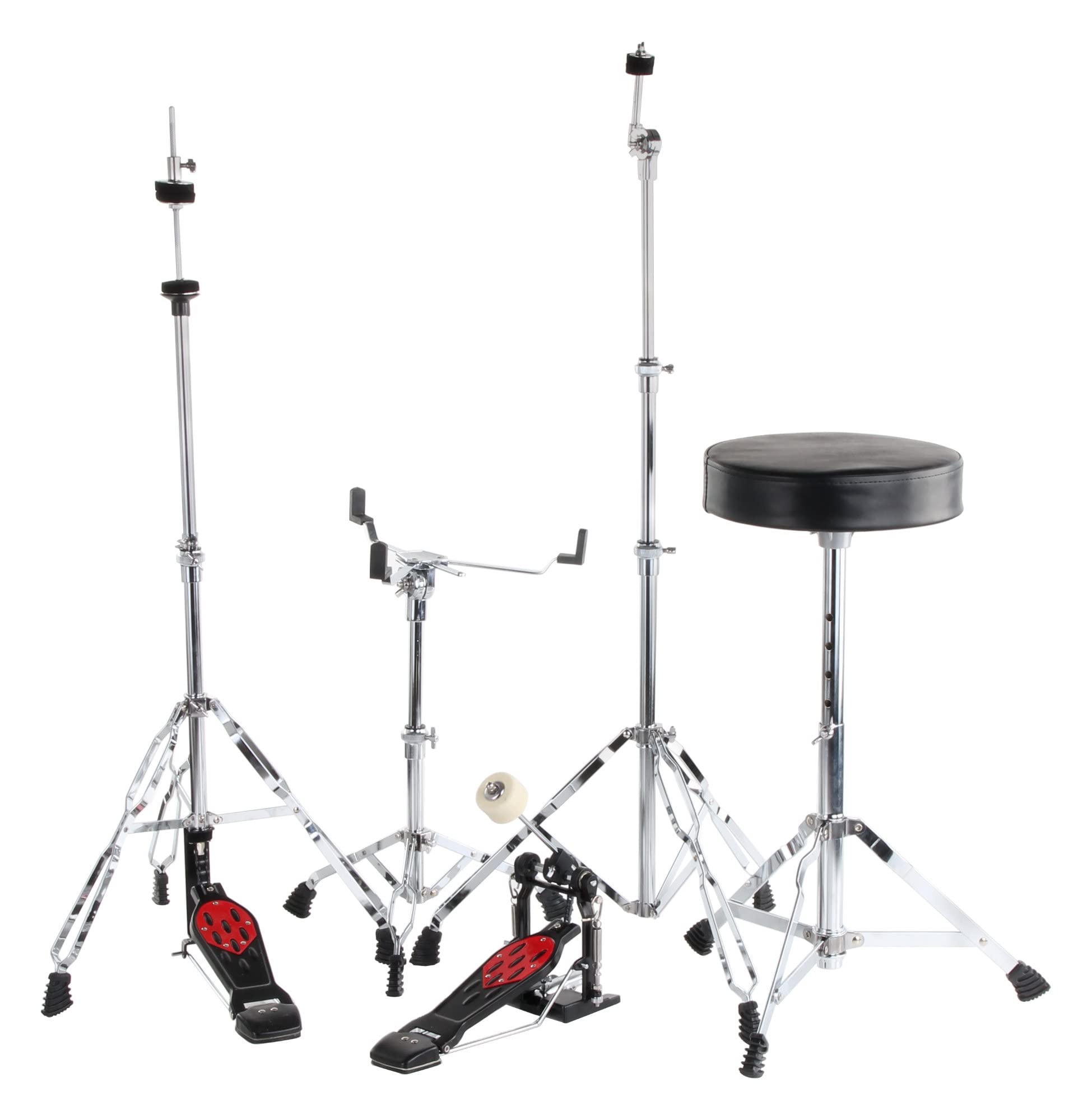 XDrum Semi 20" Studio Batteria Midnight Black incl. Scuola, 14" TT | Fusti in pioppo acusticamente pregiato con finitura speciale, Hardware a 5 pezzi con doppio supporto, 14" TT, 14" SD